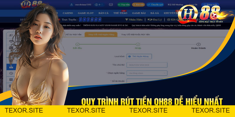 Rút Tiền QH88 - Quy Trình Dễ Dàng, Tiền Về Nhanh Chóng